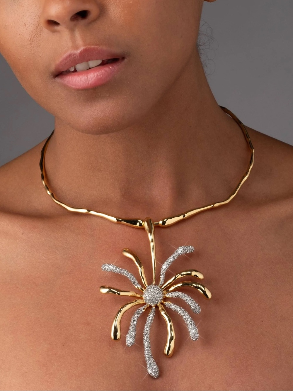 ALEXIS BITTAR Solanales Crystal Sunburst Collar - Picture 4 of 7